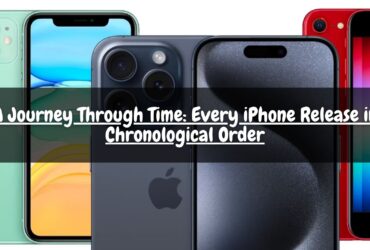 A Journey Through Time Every iPhone Release in Chronological Order