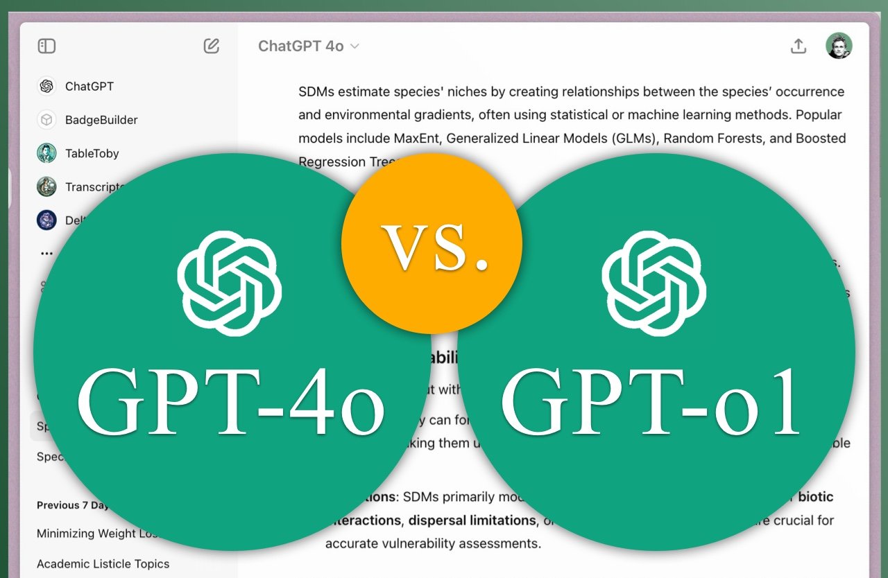 ChatGPT o1-mini vs o1 vs 4o