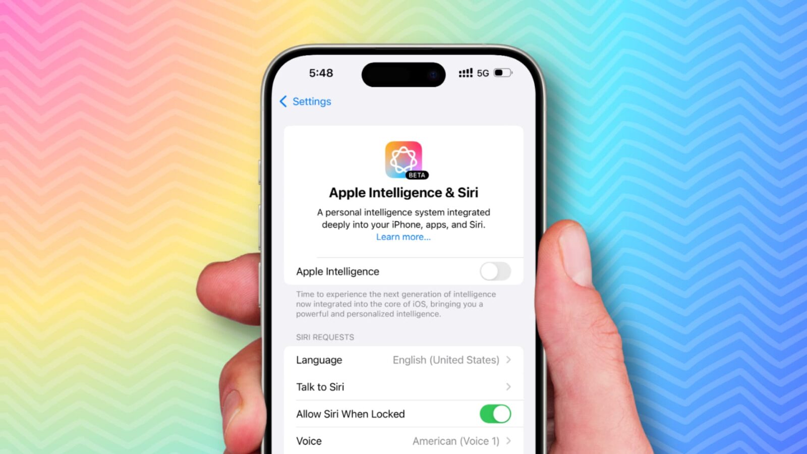 How to Turn Off Apple Intelligence on Your iPhone